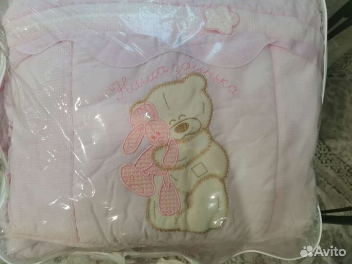 Бортики в детскую кроватку для девочки