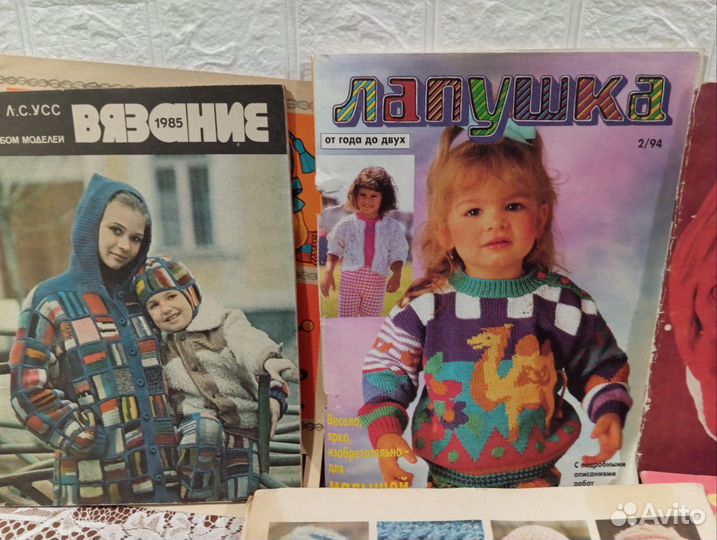 Журналы по вязанию 6 шт. Для детей и родителей