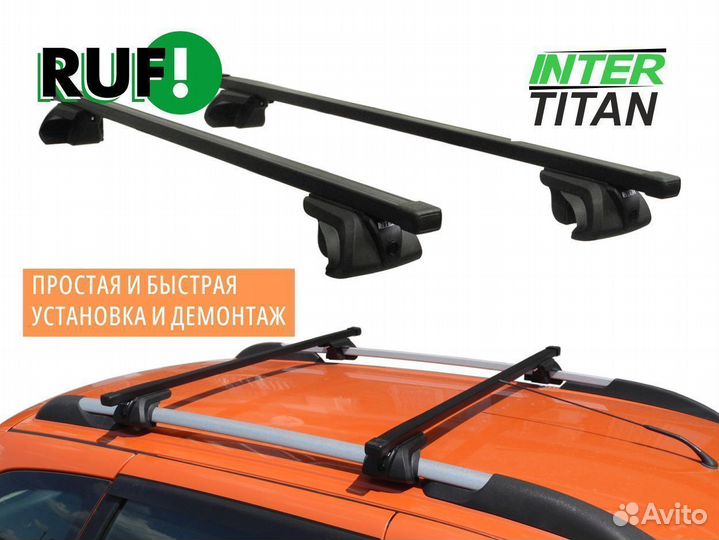 Багажник на рейлинги Chevrolet inter titan Квадрат