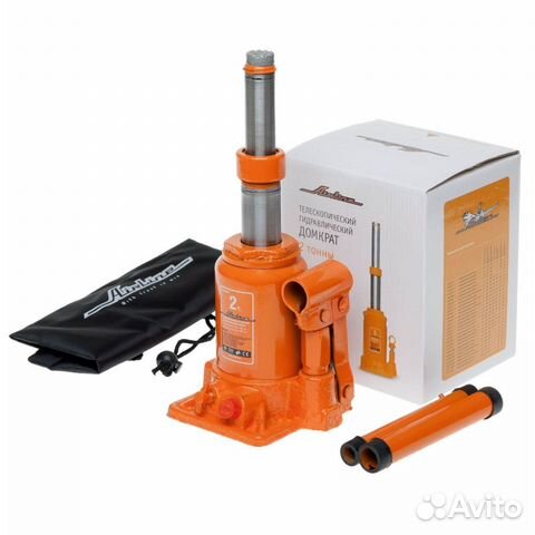 Домкрат телескопич. 2т в сумке (min - 161 мм, max
