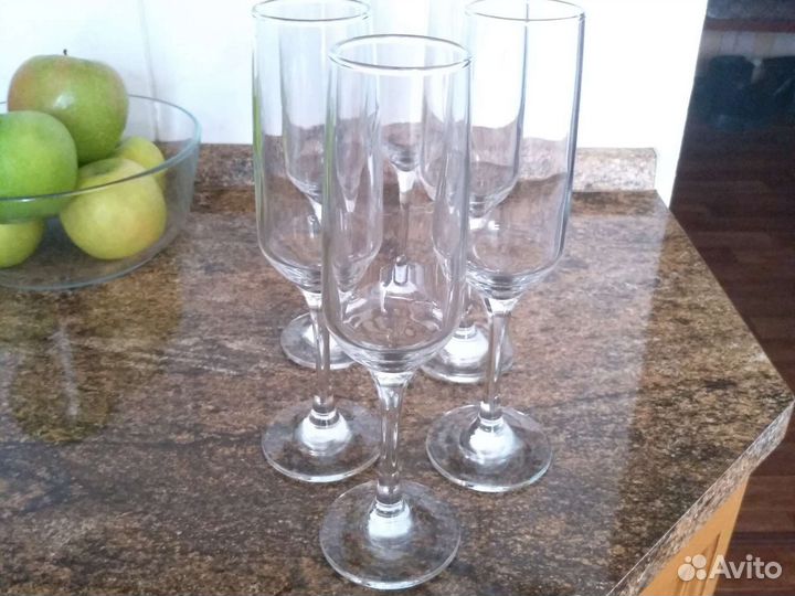 Фужеры для шампанского 6 шт, за всё