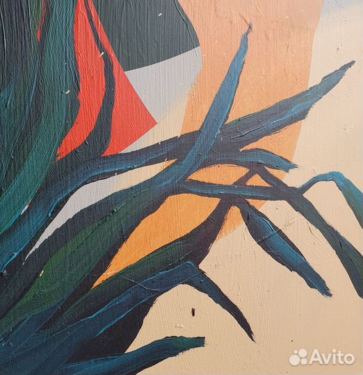 Картина абстракция холст масло акрил