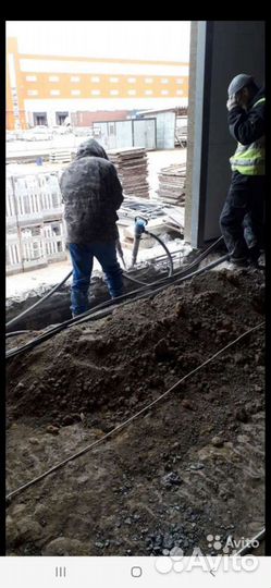 Аренда компрессора с отбойными молотками