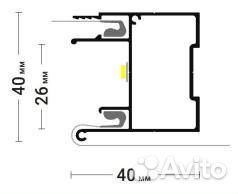 Профиль brus 01 для натяжных потолков