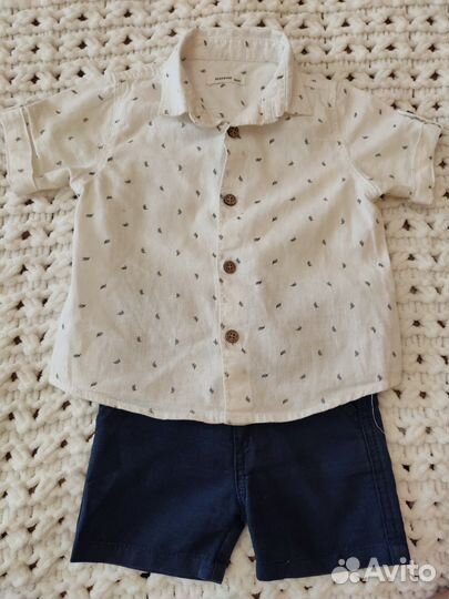 Брюки, рубашка, кардиган