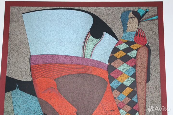 Литография Шемякина Вечер в Санкт-Петербурге 1977