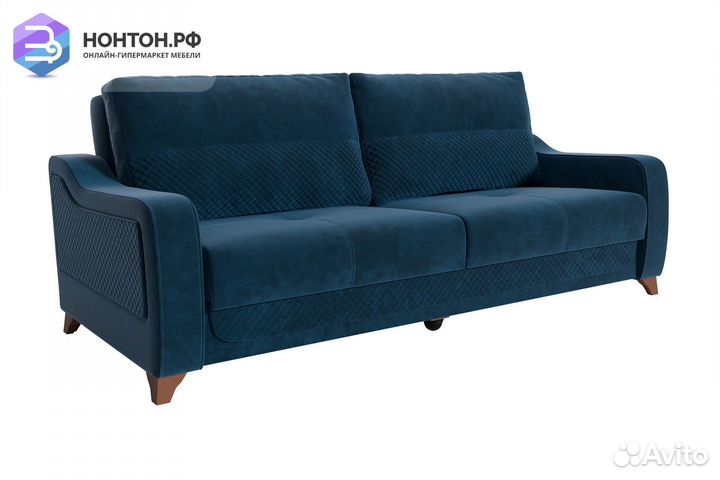 Диван книжка Дуглас 3-х местный синий