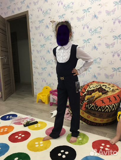 Школьная форма для девочки 134 синяя