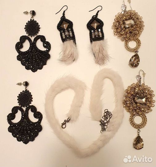 Бижутерия, винтаж, Натура кольца колье браслеты