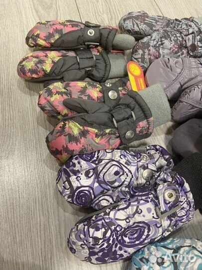 Варежки зимние детские 2-3 года