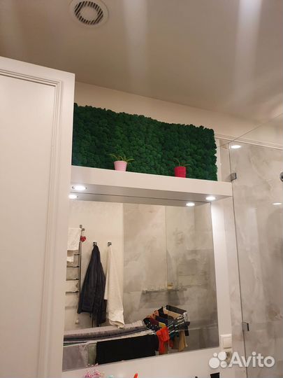 Логотипы. Эко-панель с стабилизированным мхом