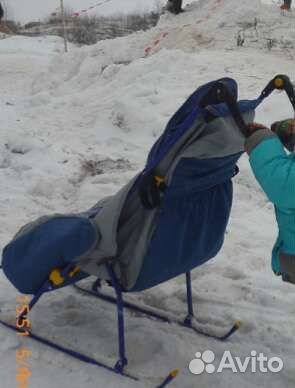 Детские санки коляска ника