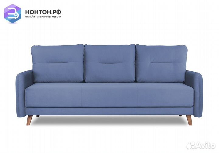 Диван пантограф Фолде серо-голубой