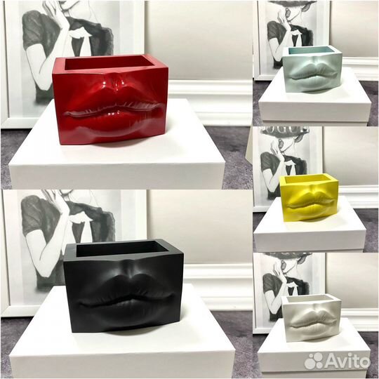 Кашпо - органайзер «Губы Джоли»