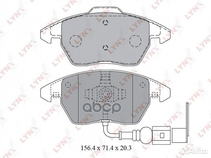 Колодки тормозные передние подходит для audi A3