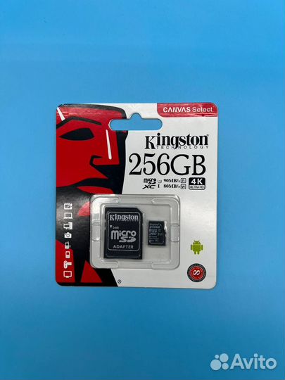 Micro SD карта Kingston Canvas Select 256 Gb
