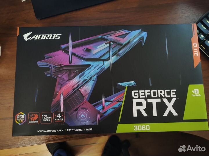 Видеокарта RTX 3060 12 gb aorus elite