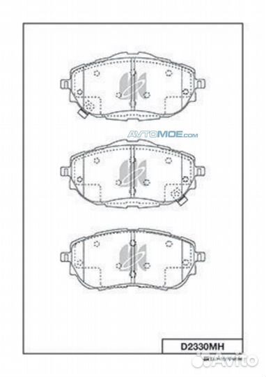Колодки тормозные дисковые + противоскрипные пласт