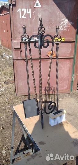 Набор для камина, мангала. Подвесы для кашпо