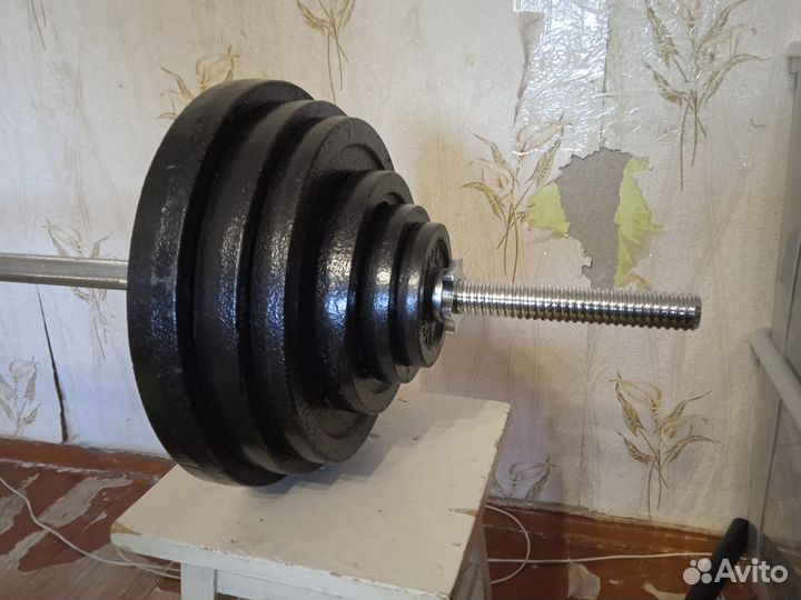 Штанга, гриф, блины