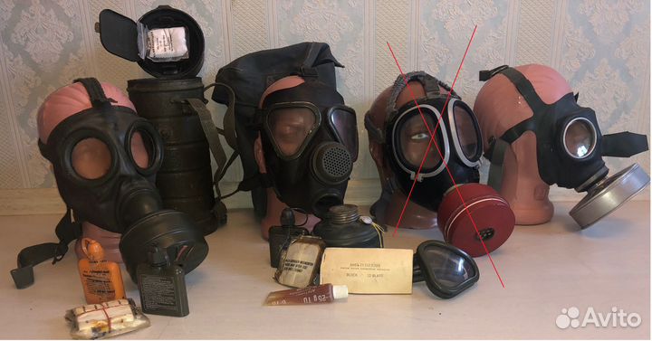 Колекция противогазов 1934-1990 г.в