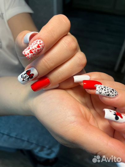 Маникюр наращивание ногтей