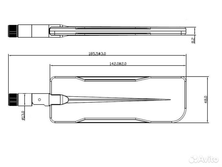 Широкополосная антенна AN-186