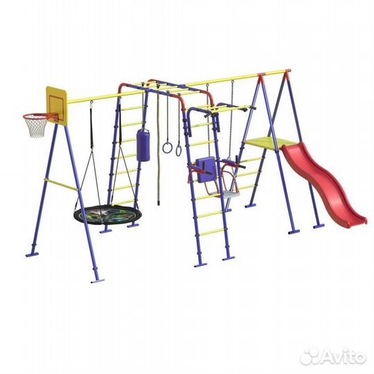 Уличный дск Юниор 2 качели и горка