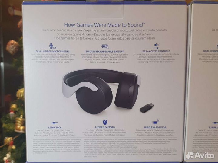 Гарнитура PS5 Pulse 3D Белая и Чёрная Новая