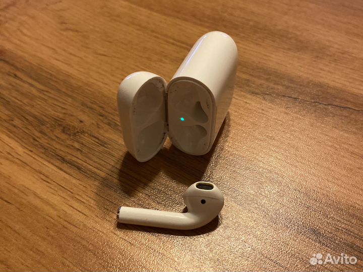 Наушники apple airpods левый и кейс оригинал