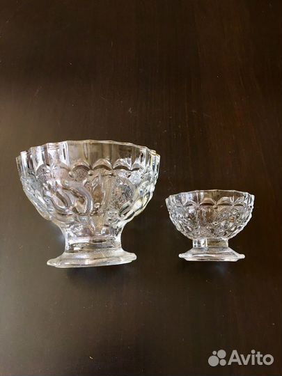 Розетки сахарницы стекло СССР