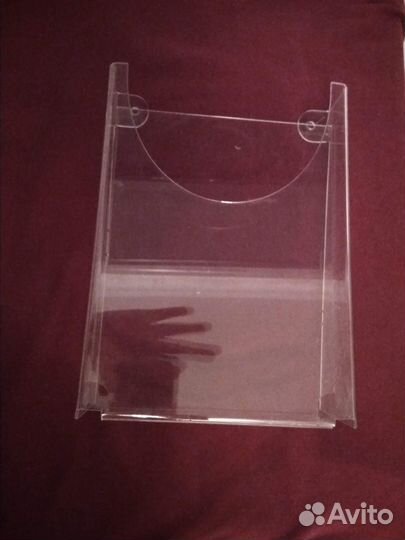 Лоток прозрачный настенный вертикальный