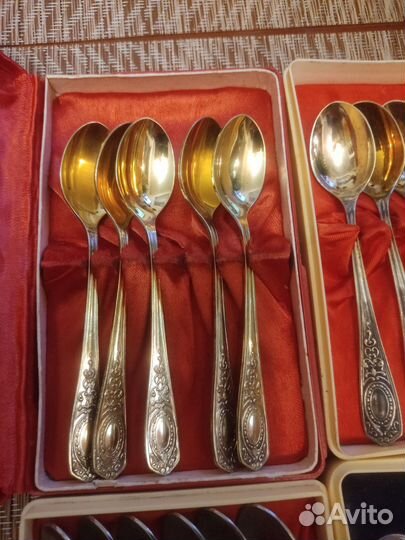 Ложки чайные и кофейные мельхиоровые СССР