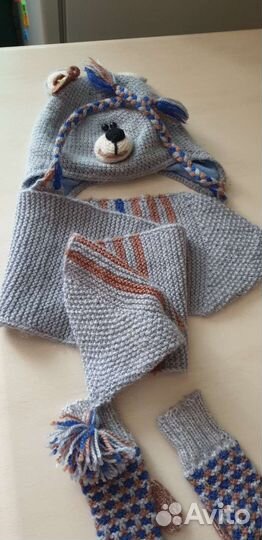 Шапка, шарф, варежки