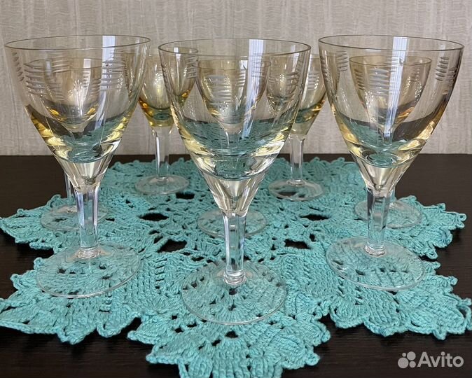 Фужеры цветное стекло СССР