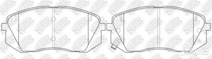 Nibk PN0578 Колодки тормозные дисковые перед/зад