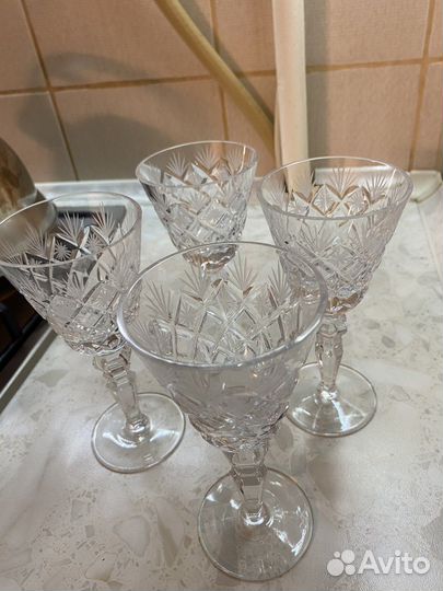 Стакан пр-ва Чехия. Фужеры на счастье. Bohemia