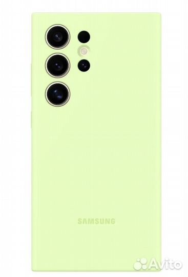 Чехол Silicone Case для Samsung S24 Ultra лайм