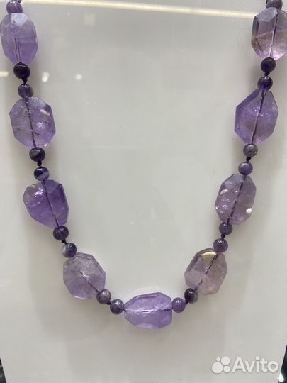 Бусы Aметист