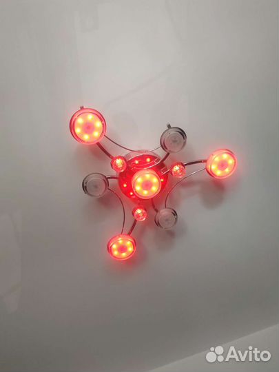 Люстра потолочная светодиодная с пультом