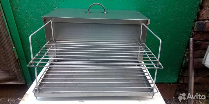 Коптильня горячего копчения новая