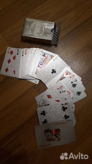 Игральные карты серебро