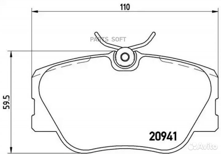 Brembo P50008 Колодки тормозные дисковые перед