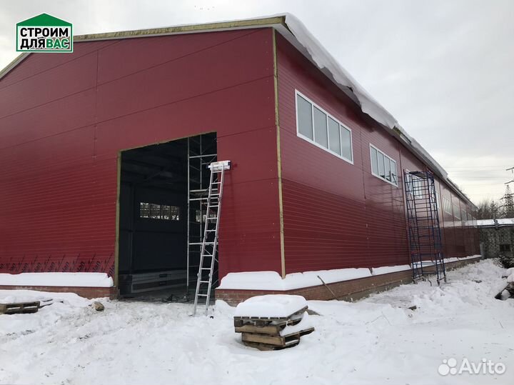 Быстровозводимые ангары из сэндвич панелей