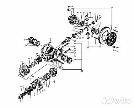 Корпус механизма дифференциала редуктора моста в с