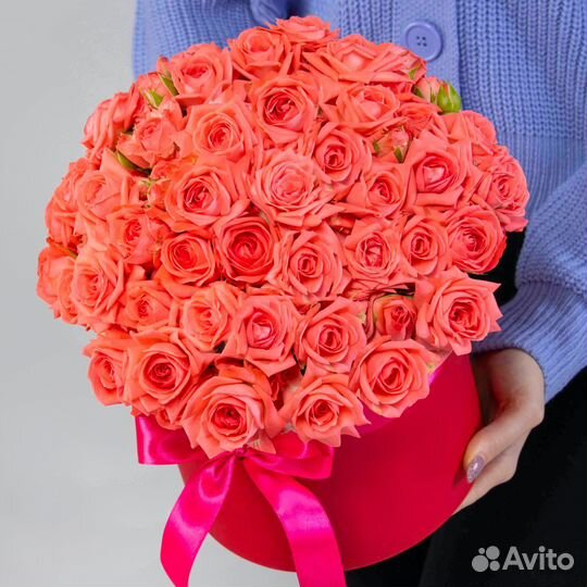 Букет 25 Роз Барбадос (40 см.) в коробке