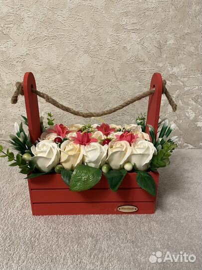 Букет из мыльных цветов