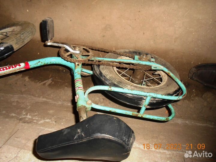 Детский велосипед мишка