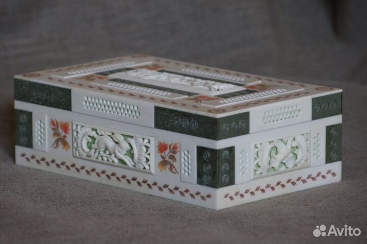 Шкатулка упряжка бивень мамонта А-471