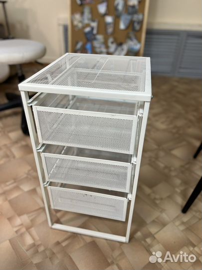 Этажерка на колесиках с ящиками икея
